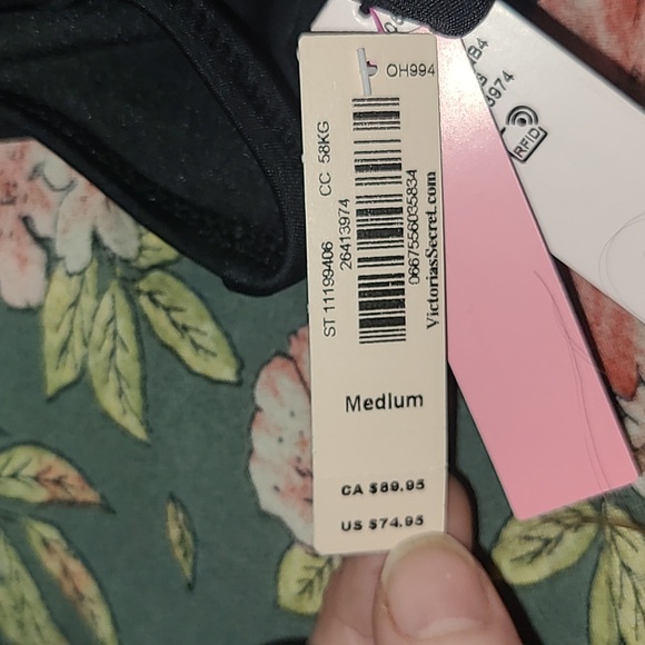 Victoria's Secrets Black One Pc. Bathing Suit womens sz Medium NWT!! - Picture 14 of 15